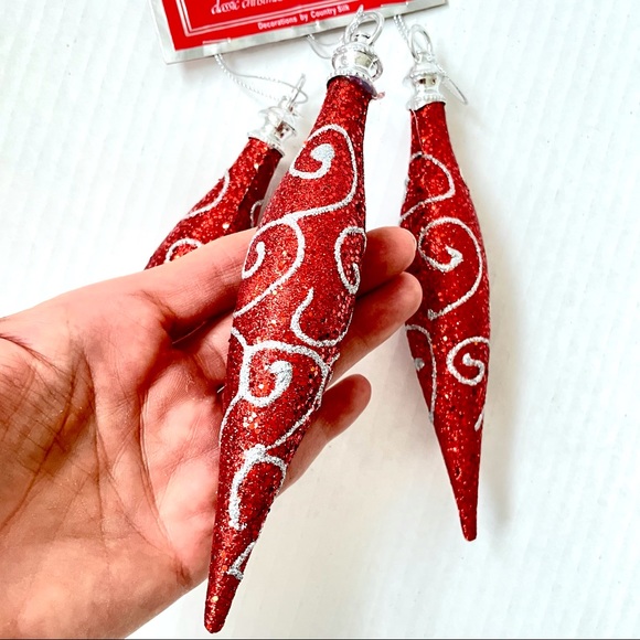 3 Christmas Icicle Tree Ornaments Christmas Decoration - NWT Gift 🎁 - Picture 5 of 8